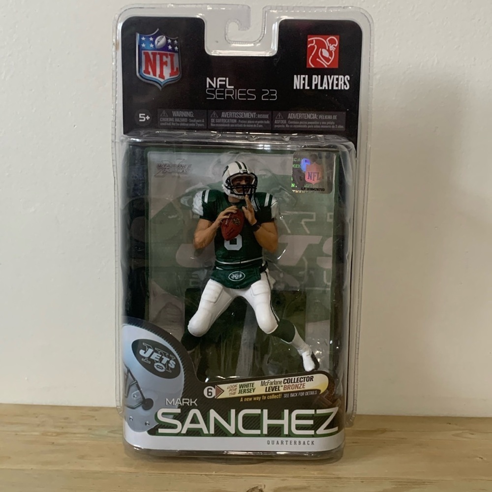 BNIB Mark Sanchez New York Jets Action Figure 2010 McFarlane NFL Series 23
